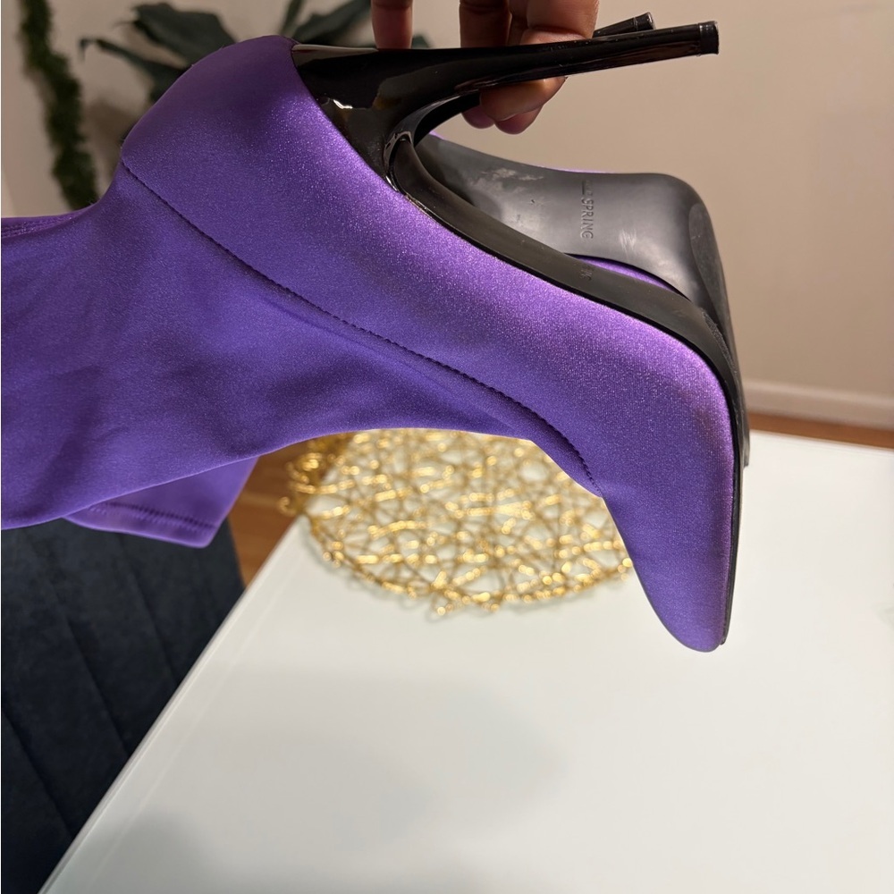 Ring Purple Ankle Boots - Picture 5 of 10